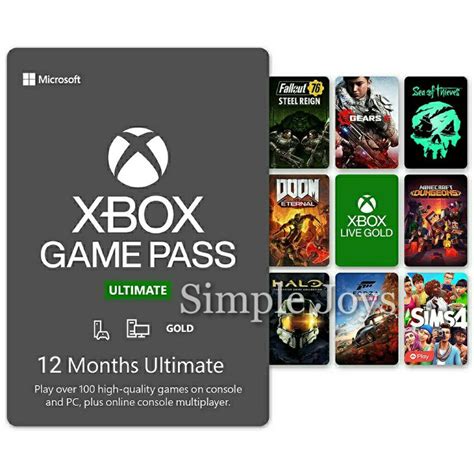 13 Months Xbox Game Pass Ultimate (All regions) EA Play, Xbox Live Gold ...