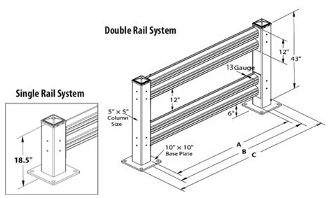 Handle It Guardrail Medium Heavy Duty Steel Safety Guardrailing