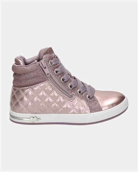 Skechers Quilted Sqaud Hoge Sneakers Voor Meisjes Roze Nelsonnl
