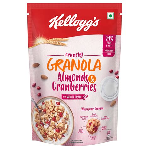 Buy Kellogg S Crunchy Granola Almonds Cranberries G Fruit