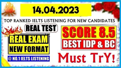 LISTENING IELTS PRACTICE TEST 2023 WITH ANSWERS 14 04 2023