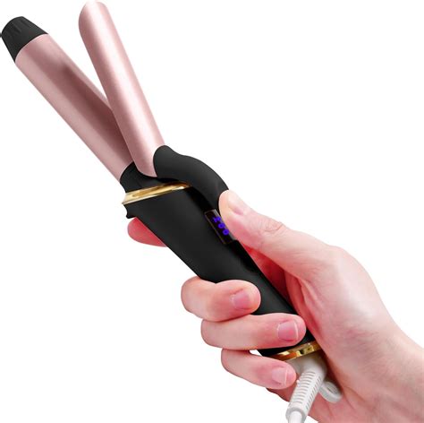 Mini Curling Tongs Mini Curling Iron For Short Hair 25mm Travel Curling Wand 5 Temperature