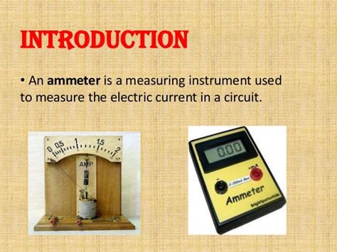 Types Of Ammeter