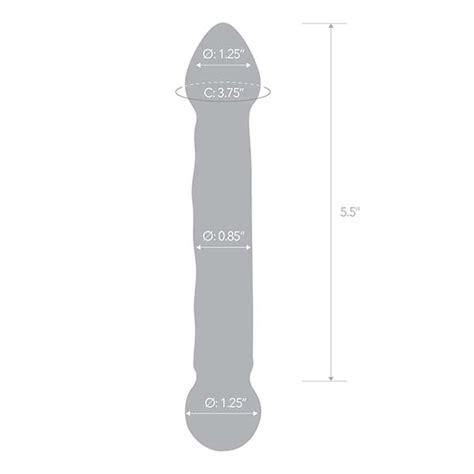 Glas Full Tip Textured Glass Dildo Christian Sex Toy Store