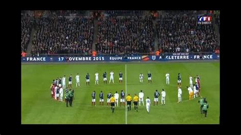 France Angleterre Marseillaise et minute de silence émouvante pour