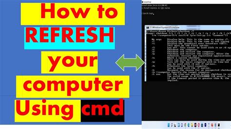 Refresh Computer Using Command Prompt How To Refresh Computer Using