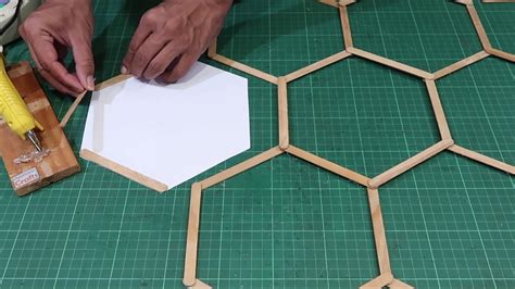 Popsicle Stick Hexagon Honeycomb Shelves Diy Wall Shelf Youtube