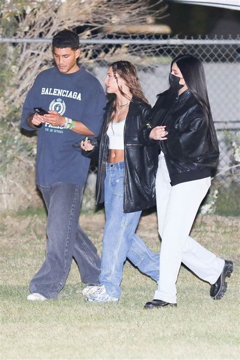 Kylie Jenner And Hailey Bieber At Coachella Festival In Indio