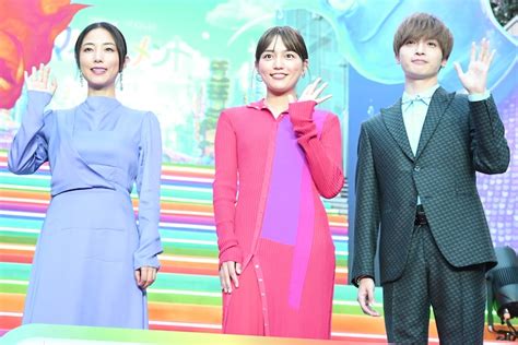 左からmegumi、川口春奈、玉森裕太（kis My Ft2）。 「俺で大丈夫か」玉森裕太が「マイ・エレメント」声優に決まった瞬間を回想