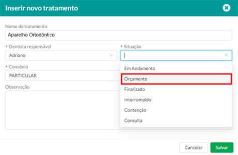 Gerenciar Or Amento E Odontograma Bluedental Central De Ajuda