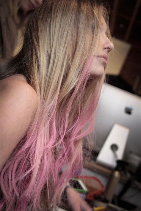 Dip Dye Hair Pastel Pink