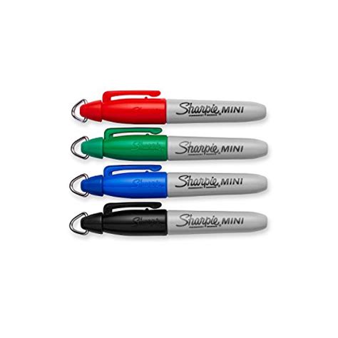 Sharpie Mini Permanent Markers Fine Point Assorted Colors 4 Count