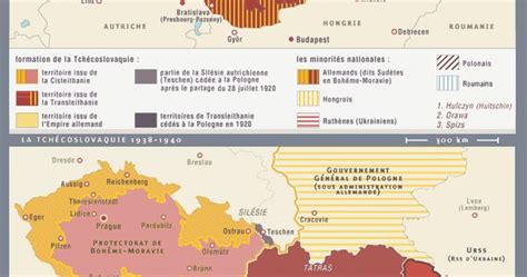 Czechoslovakia: The ethnic composition in 1919 versus the Munich ...