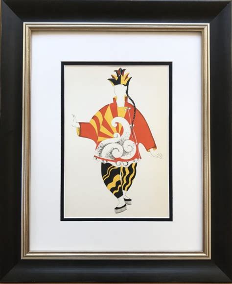 Picasso Lithograph Framed Parade Costume 1954 Artebonito