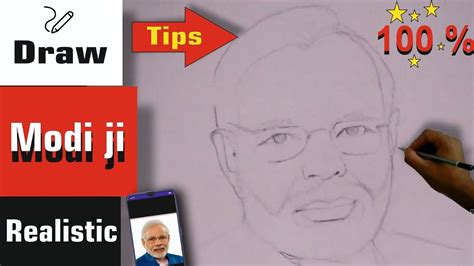 How To Draw Pm Narendra Modi Ji Step By Step Full Sketch Outline