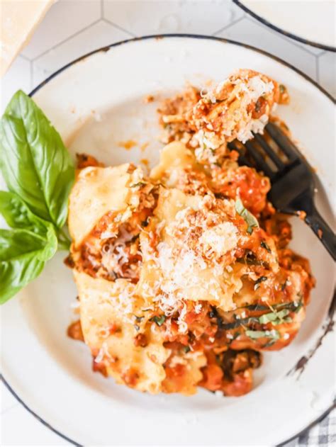 Easy Ravioli Lasagna Recipe Lena S Kitchen