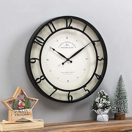 Amazon Firstime Co Cooper Wall Clock Gray Galvanized