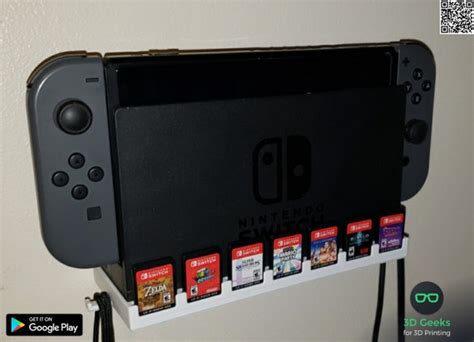 Nintendo Switch Dock Wall Mount And Cartridge Game Holder Etsy