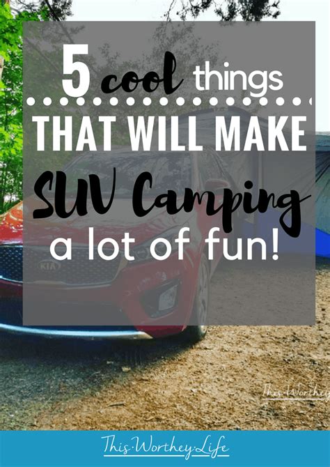 How To Camp In Your Car Suv Camping In A Kia Sorento