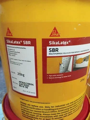 SIKA SBR LATEX For Waterproof Purity White Milky Liquid At 180 Kg