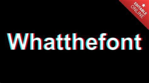 Whatthefont D Con Efecto Glitch Generador De Efectos De Texto