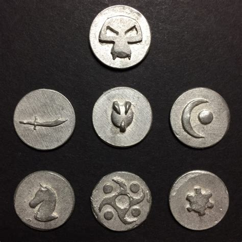 mage knight prototype metal tokens front mage knight