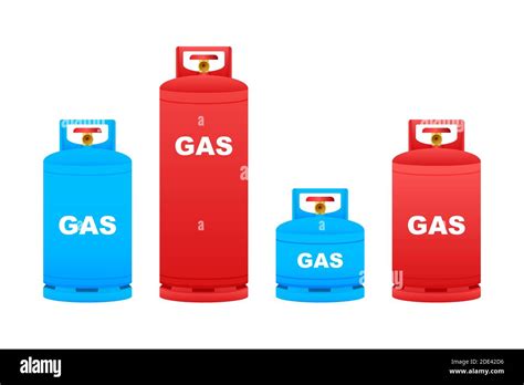 Réservoir Vectoriel De Bouteille De Gaz Contenant Icône De Bouteille De Propane Gpl Gaz