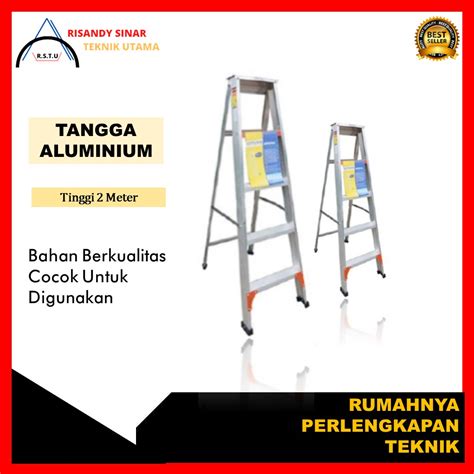 Jual Tangga Aluminium Tangga Aluminium 2 Sisi Fortuna Altima Tinggi 2