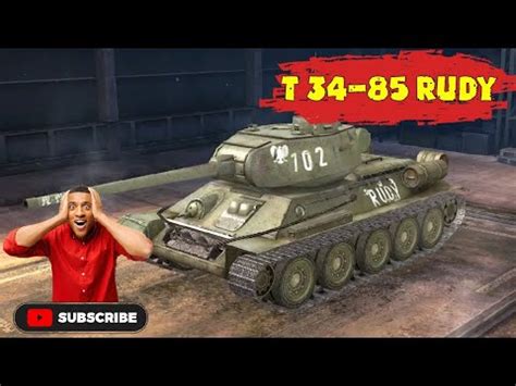 T 34 85 RUDY7 KILLSWOT BLITZMASTERY GAMEPLAYWOTB REPLAYWORLD OF