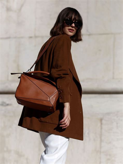 Perfect Neutral Bags Loewe Puzzle Bag Outfit Look Fashion Fashion