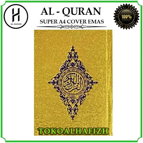 Jual Al Quran Super Cover Emas A Hc Ukuran Besar X Cm Kertas Hvs