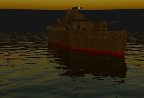 Destroyer Coastal Fleet Ship 3d model