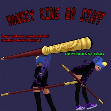 Second Life Marketplace - Monkey King Bo Staff Sale poster