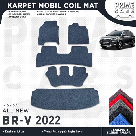 Jual Karpet Mobil Coil Mat Honda All New BRV 2022 Full Set Bagasi