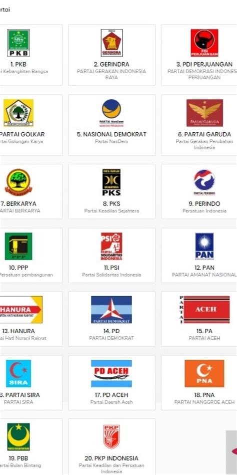 Download Logo Partai Peserta Pemilu 2019 Ai 55 Koleksi Gambar