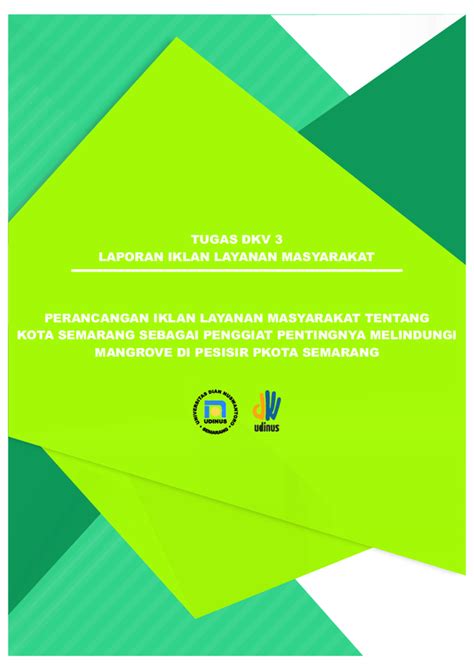 Pdf Perancangan Iklan Layanan Masyarakat Tentang Kota Semarang