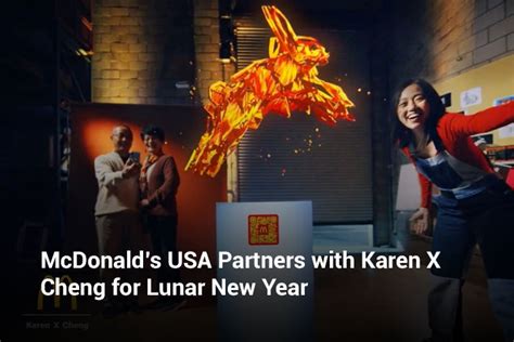 Loyalty Mcdonalds Usa Partners With Karen X Cheng For Lunar New Year