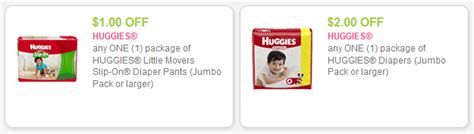 Hot Printable Coupons 2 Off Huggies Diapers And 1 Off Huggies Little Movers Slip On