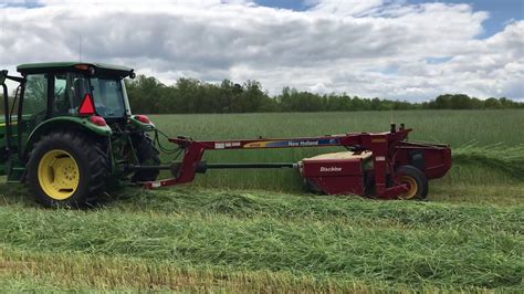 John Deere M Mowing Abruzzi Rye For Hay Youtube