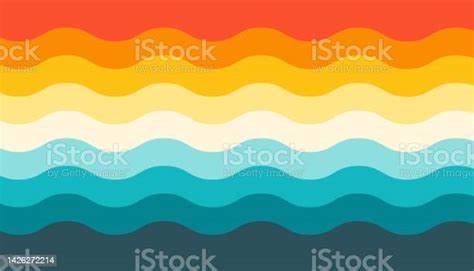 Colorful Wavy Line Pattern Vector Background Vector Illustration Stock Illustration Download