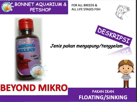 PAKAN IKAN PELET IKAN BEYOND MICRO MENGAPUNG TENGGELAM FLOATING