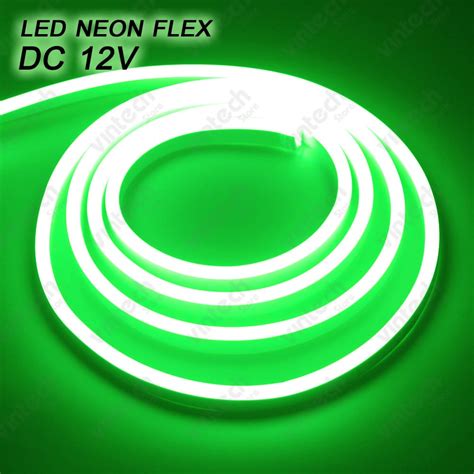 นีออนดัด Led Neon Flex 12v 5m สีเขียว Vintech Store