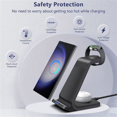 3in1 Wireless Charger Dock Stand For Samsung Galaxy S23 Z Flip 5 4 Buds Watch 6 Ebay