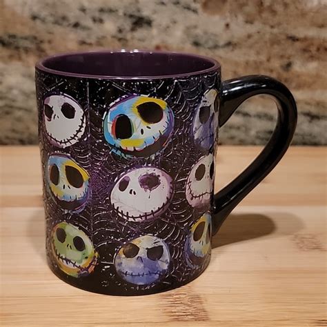 Disney Dining Glitter Jack Skellington Coffee Mug The Nightmare