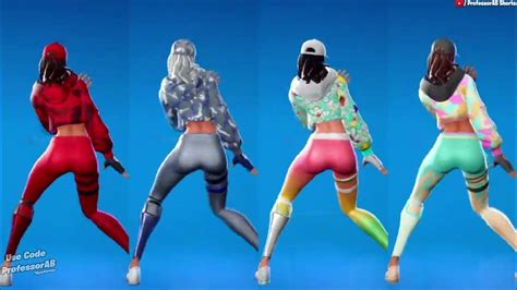 Fortnite Smooth Moves Emote With Og Ruby Girl Skins All Style Thicc 🍑😘😜