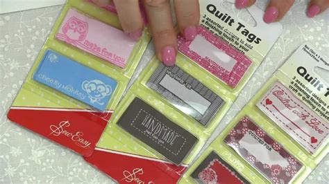 Sew Easy Quilt Tags Youtube