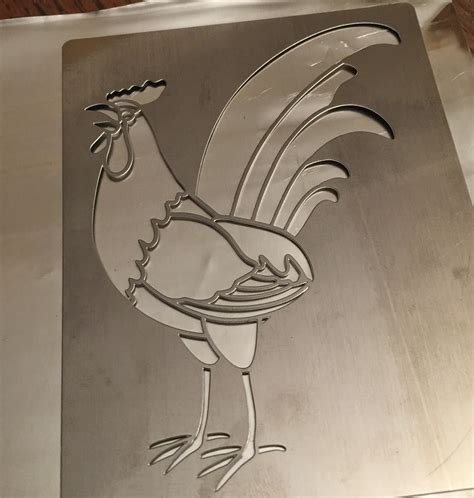 Mercart The Metal Embosser Tangles On Pewter And A Rooster Stencil