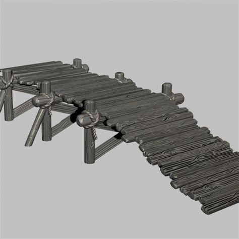 3D Printable Modular Wooden Bridge By Wargames Atlantic