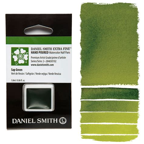 Departments Daniel Smith Extra Fine Watercolor Half Pan Sap Green