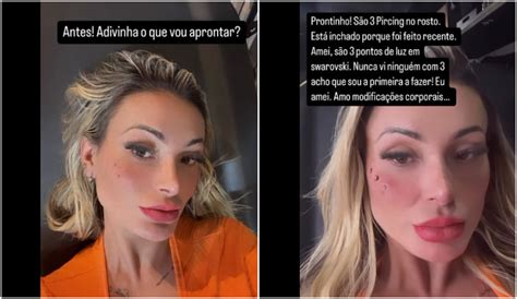 Andressa Urach Adiciona Piercings E Tatuagem De Sardas Em Nova